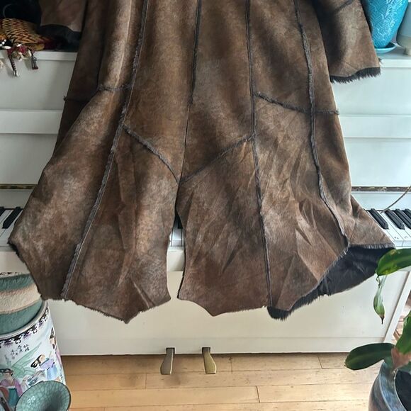 VTG Penny Lane Jacket Size M Y2K 90s Does 70s Faux Vegan Jones New York M - Picture 6 of 16